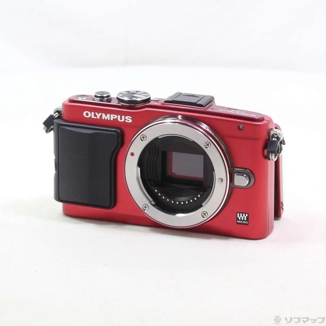 中古)OLYMPUS PEN Lite E-PL6ボディーレッド(349-ud) 中古)OLYMPUS PEN Lite E-PL6ボディーレッド(349-ud)