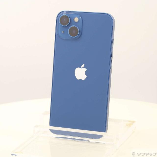 (中古)Apple iPhone13 128GB ブルー NLNG3J/A SIMフリー(368-ud)