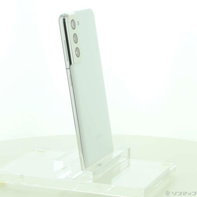 (中古)SAMSUNG Galaxy S21 5G 256GB ファントムホワイト SCG09 auロック解除SIMフリー(349-ud)_3