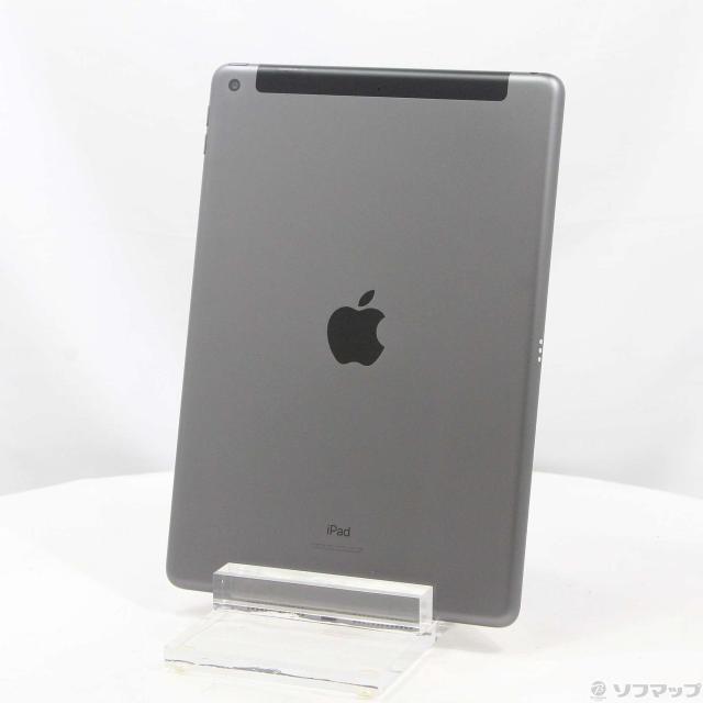 (中古)Apple iPad 第7世代 32GB スペースグレイ MW6A2J/A SIMフリー(368-ud)