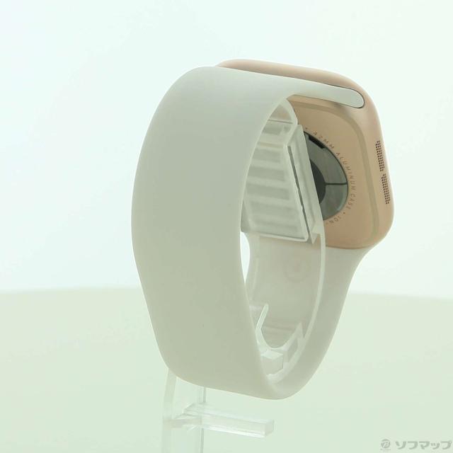 (中古)Apple Apple Watch Series 10 GPS + Cellular 42mm ローズゴールドアルミニウムケース ライトブラッシュソロループ(348-ud)_2