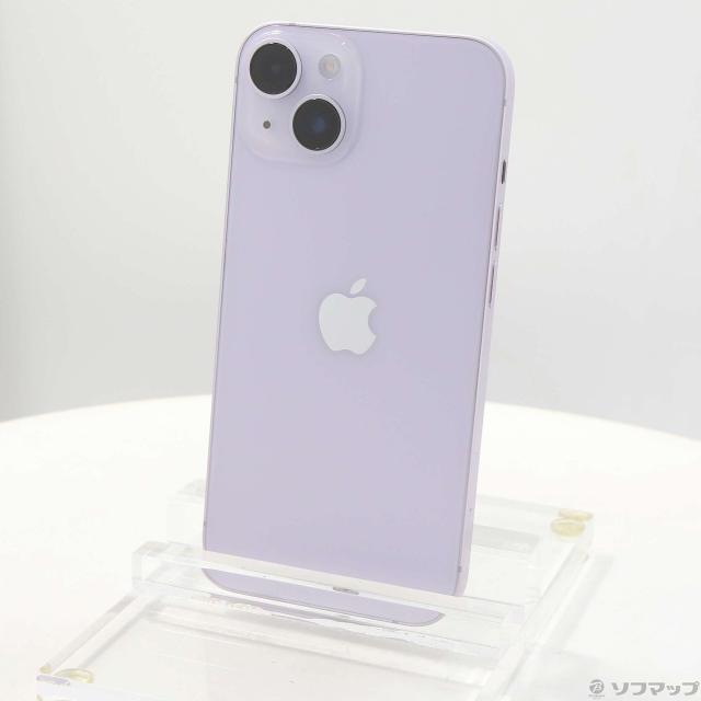 (中古)Apple iPhone14 128GB パープル MPUY3J/A SIMフリー(196-ud)