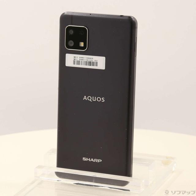 中古)SHARP AQUOS sense4 lite 64GB ブラック ZKME2002BK 楽天 SIM