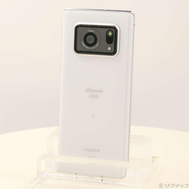 (中古)SHARP AQUOS R6 128GB ホワイト SH-51B docomoロック解除SIMフリー(352-ud)