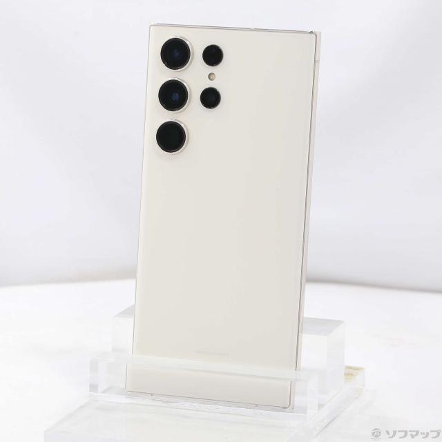 中古)SAMSUNG Galaxy S23 Ultra 1TB クリーム SMS918QZEGSJP SIMフリー