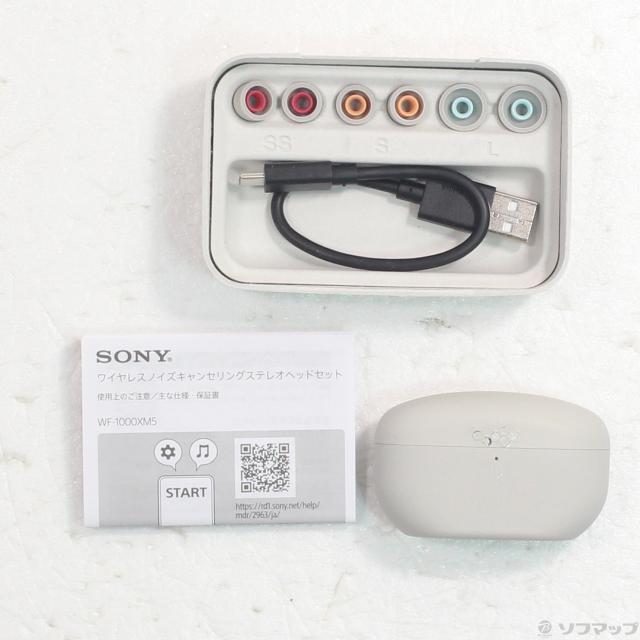 美USED SONY WF-1000XM5 ソニー イヤホン プラチナシルバー 中古)SONY