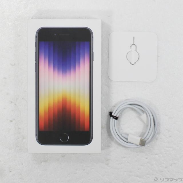 中古)Apple iPhone SE 第3世代 64GB ミッドナイト MMYC3J/A SIMフリー