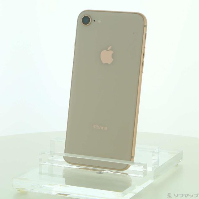 中古)Apple iPhone8 64GB ゴールド MQ7A2J/A SIMフリー(198-ud)