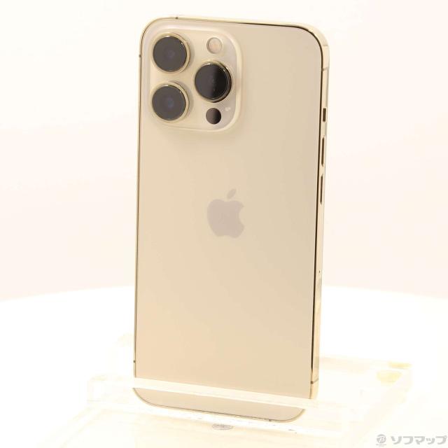 (中古)Apple iPhone13 Pro 128GB ゴールド MLUH3J/A SIMフリー(377-ud)