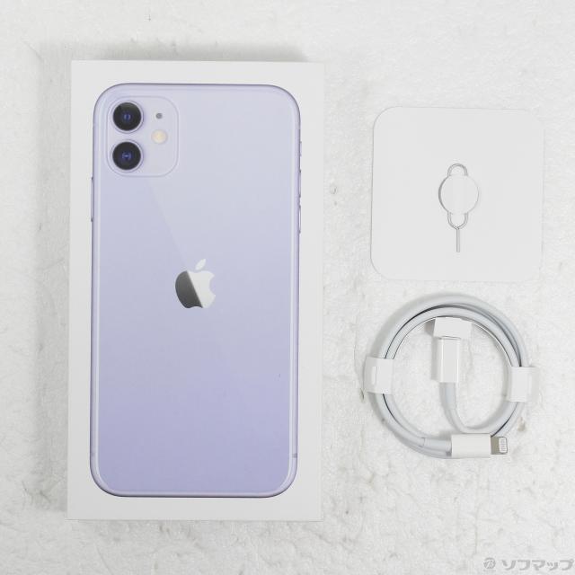 Apple iPhone11 SIMフリー 64GB パープル 中古)Apple iPhone11 64GB