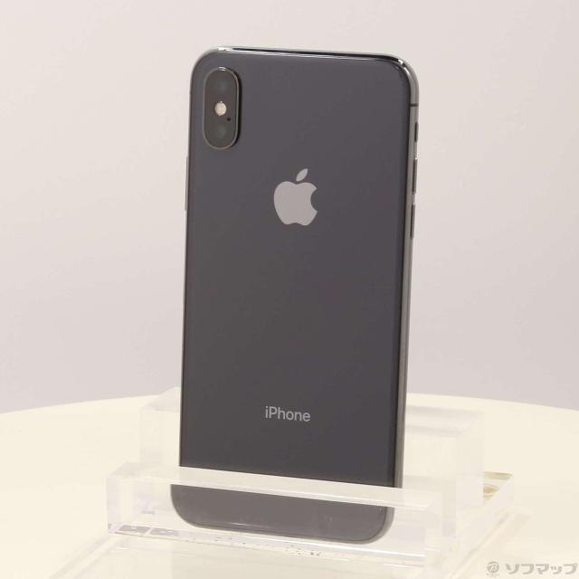 中古)Apple iPhoneX 256GB スペースグレイ MQC12J/A SoftBank(276-ud)