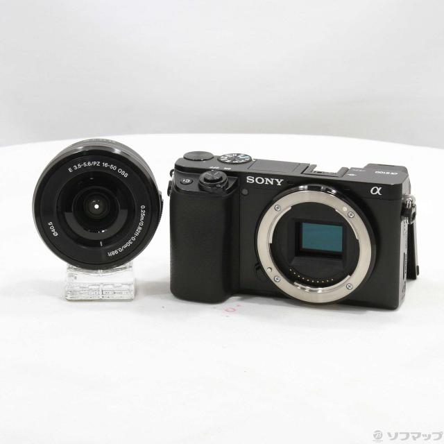 中古)SONY α6100 パワーズームレンズキット ILCE-6100L ブラック(262-ud)