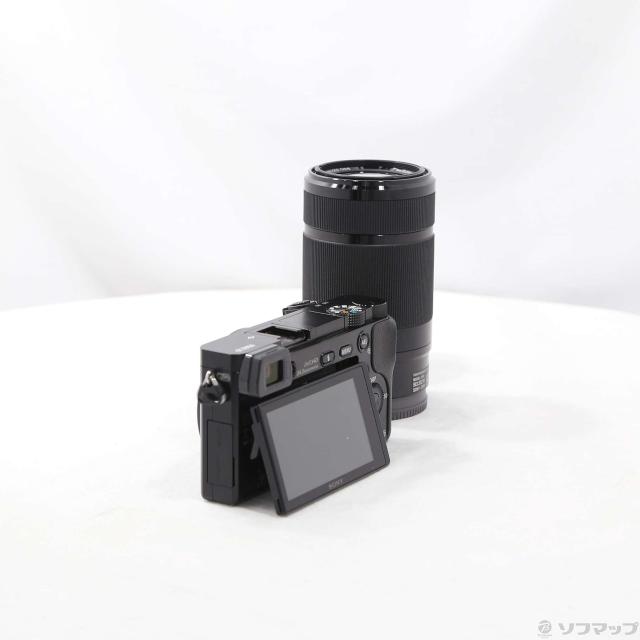 中古)SONY α6000 ILCE-6000Y ブラック ダブルズームレンズキット