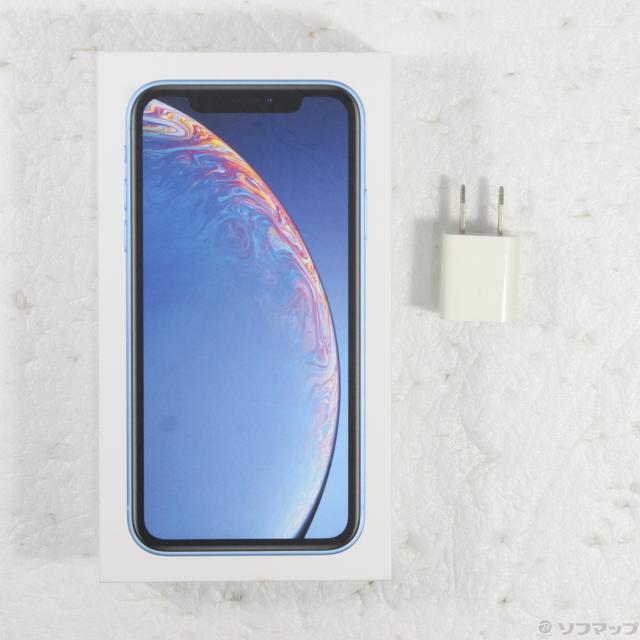 中古)Apple iPhoneXR 64GB ブルー MT0E2J/A SoftBank(348-ud) 携帯電話本体