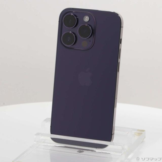 中古)Apple iPhone14 Pro 128GB ディープパープル MQ0F3J/A SIMフリー 