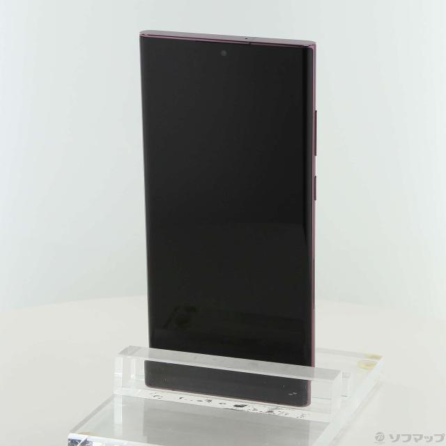 (中古)SAMSUNG Galaxy S22 Ultra 256GB バーガンディ SC-52C docomo SIMフリー(196-ud)