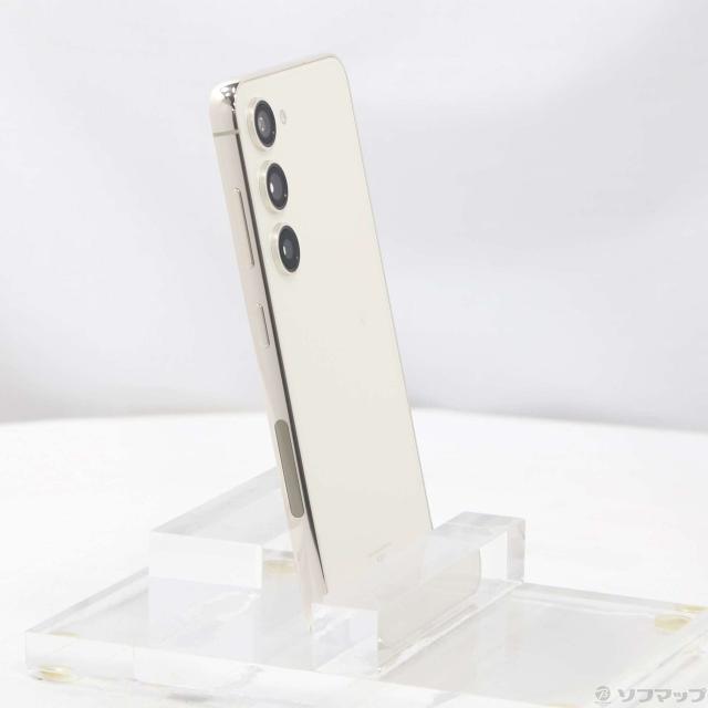 中古)SAMSUNG Galaxy S23 256GB クリーム SCG19 au SIMフリー(269-ud)