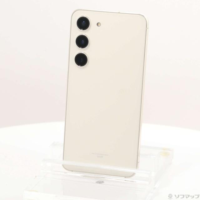 新品未使用 Samsung Galaxy S23 クリーム おまけつき 中古)SAMSUNG Galaxy S23 256GB クリーム SCG19 au SIMフリー(349-ud)