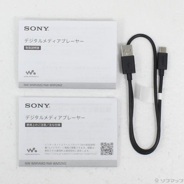 (中古)SONY WALKMAN WM1AM2 メモリ128GB+microSD ブラック NW-WM1AM2(258-ud)_4