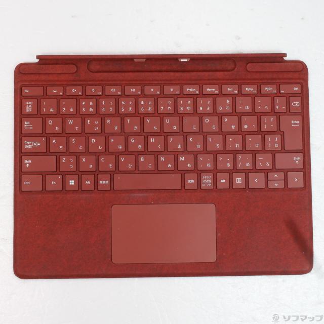 (中古)Microsoft Surface Pro スリム ペン2付き Signature キーボード ポピーレッド 8X6-00039(258-ud)