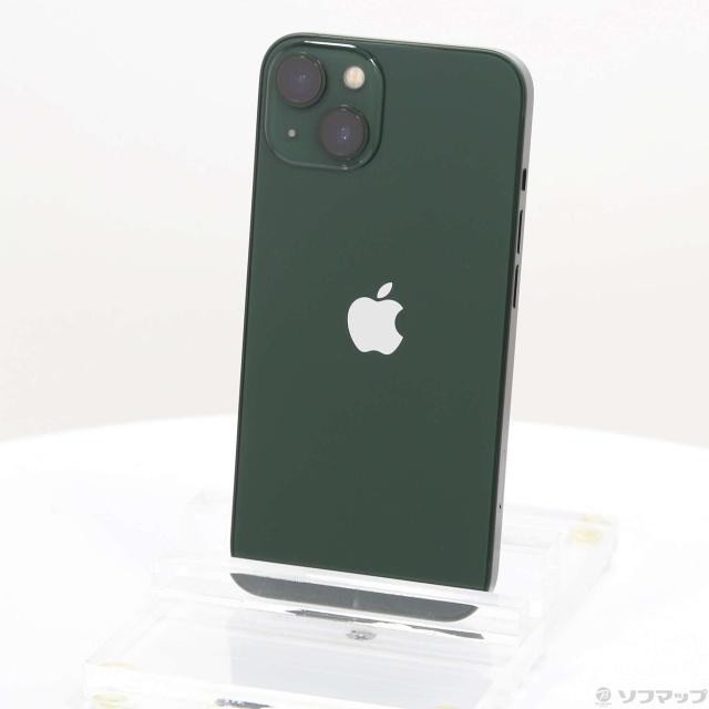 (中古)Apple iPhone13 128GB グリーン MNGG3J/A SIMフリー(295-ud)