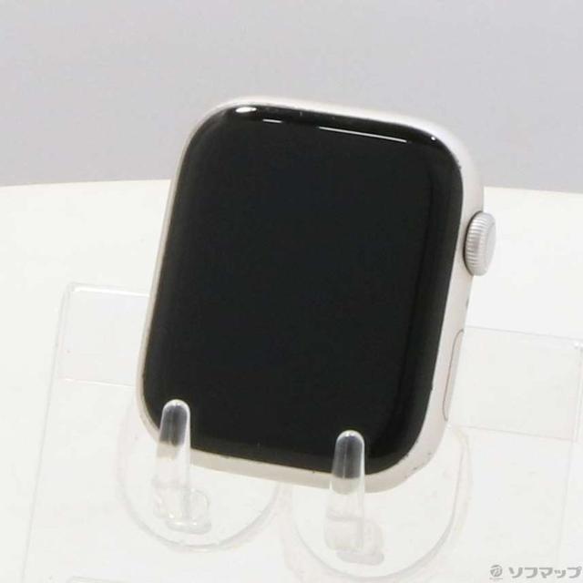 (中古)Apple Apple Watch Series 8 GPS 45mm スターライトアルミニウムケース バンド無し(247-ud)