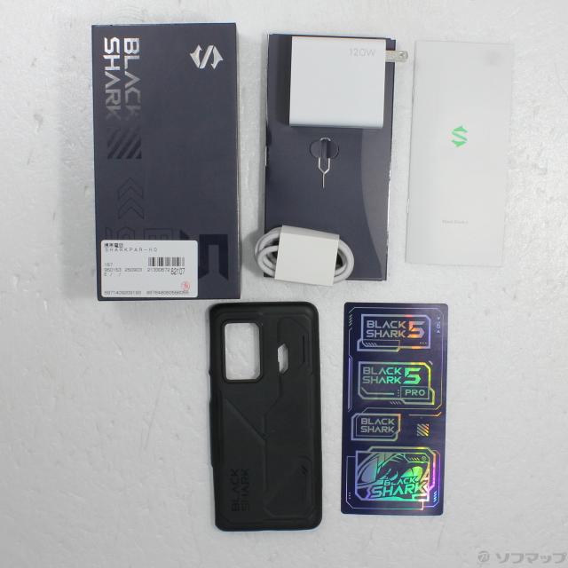 美品 中古】SIMフリー BLACK SHARK 5 PAR-H0 RAM8GB ROM128GB