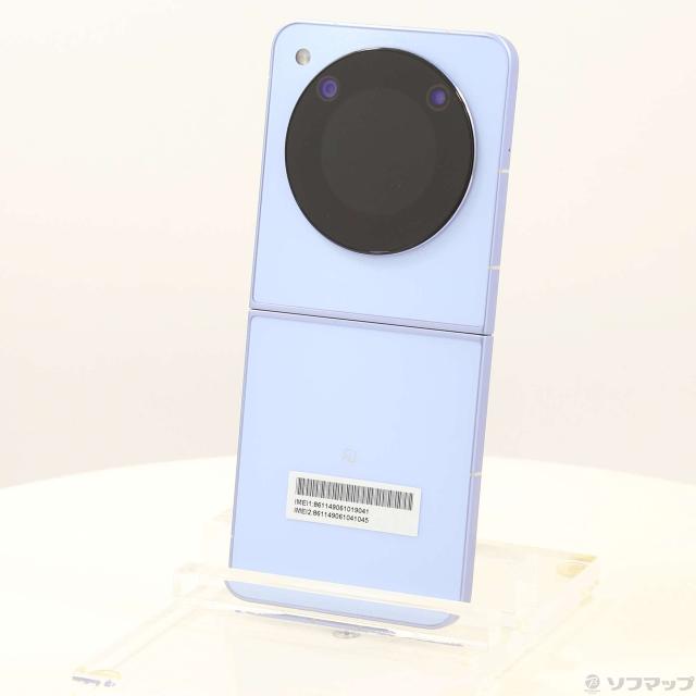 中古)ZTE Libero Flip 128GB ブルー A304ZT Y!mobile SIMフリー(276-ud)