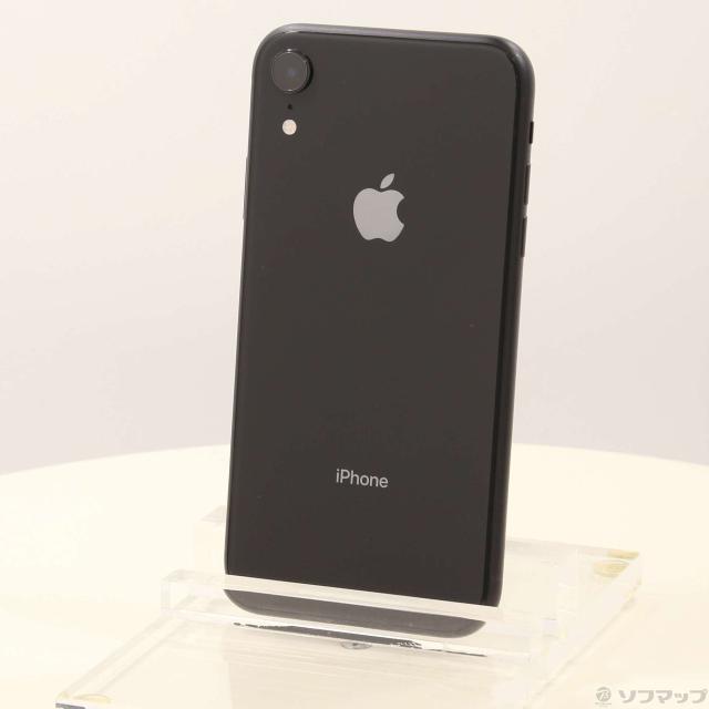 中古)Apple iPhoneXR 64GB ブラック MT002J/A SIMフリー(276-ud)