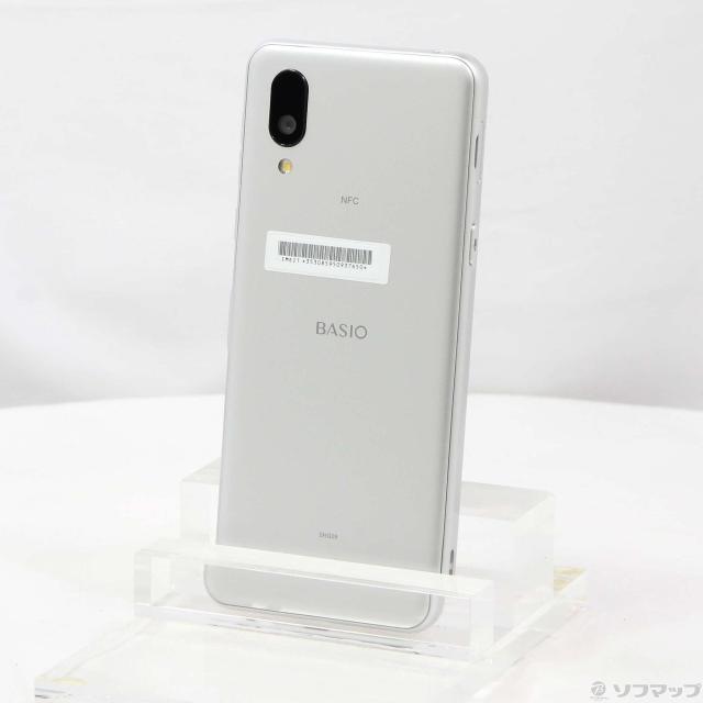 送料無料 au BASIO shg09 スマートフォン シルバー シニア au SHG09