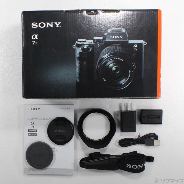 SONY α7Ⅱ ズームレンズキット ILCE-7M2K 箱・付属品あり ソニー α7II ズームレンズキット [ILCE-7M2K] α7 II | デジタル一眼