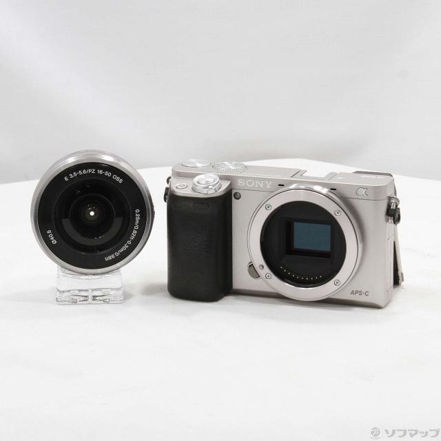 中古)SONY α6000 パワーズームレンズキット シルバー ILCE-6000L(262-ud)