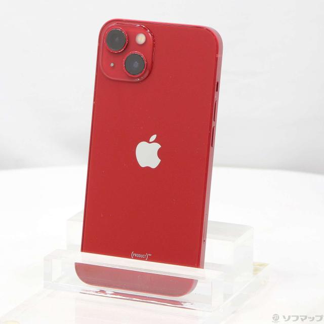 (中古)Apple iPhone13 128GB プロダクトレッド MLNF3J/A SIMフリー (ネットワーク利用制限▲)(247-ud)