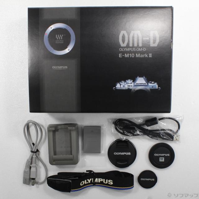 中古)OLYMPUS OM-D E-M10 MarkIII EZ ダブルズームキット シルバー(262