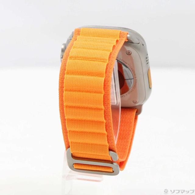 (中古)Apple Apple Watch Ultra GPS + Cellular 49mm チタニウムケース オレンジアルパインループ(377-ud)_2