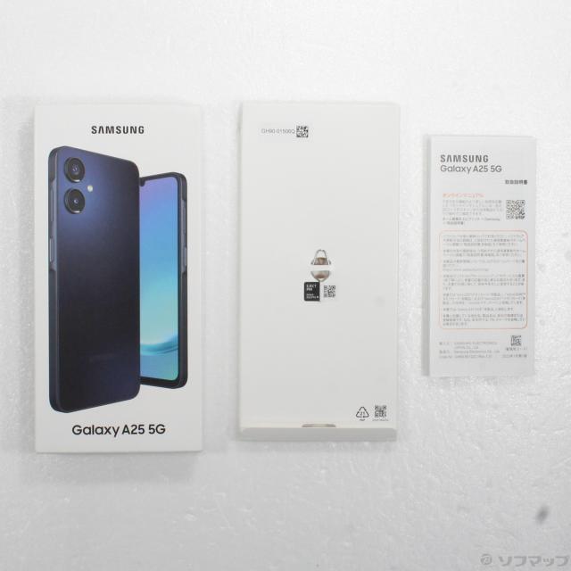 中古)SAMSUNG Galaxy A25 5G 64GB ブラック SCG33 au SIMフリー(305-ud