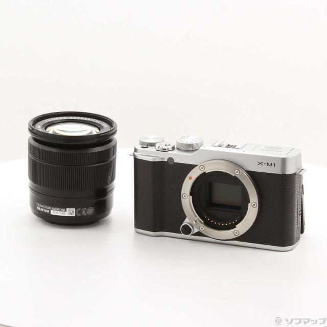 (中古)富士フイルム FUJIFILM X-M1 16-50mm レンズキット シルバー(262-ud)