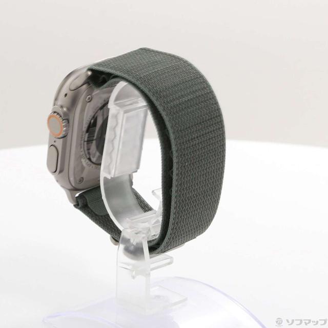 (中古)Apple Apple Watch Ultra GPS + Cellular 49mm チタニウムケース グリーンアルパインループ(276-ud)_1