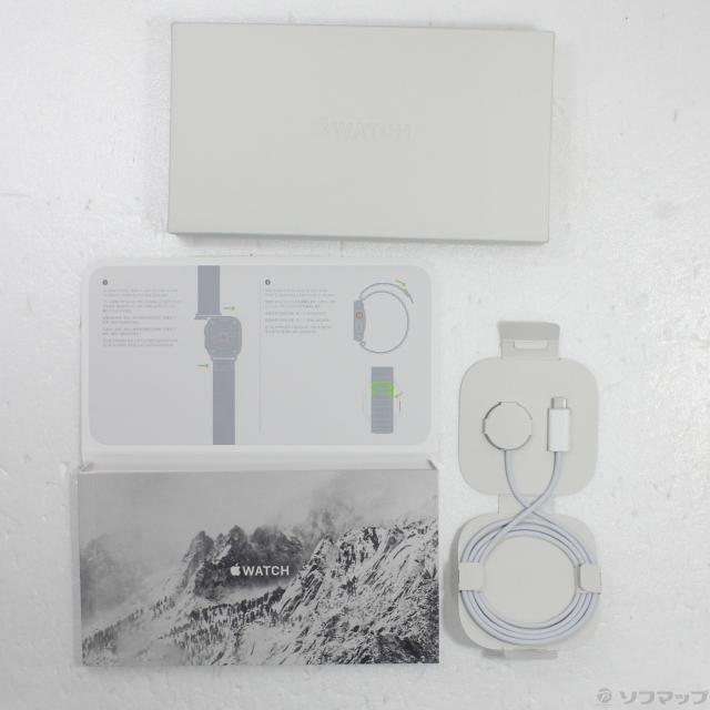 (中古)Apple Apple Watch Ultra GPS + Cellular 49mm チタニウムケース グリーンアルパインループ(276-ud)_4