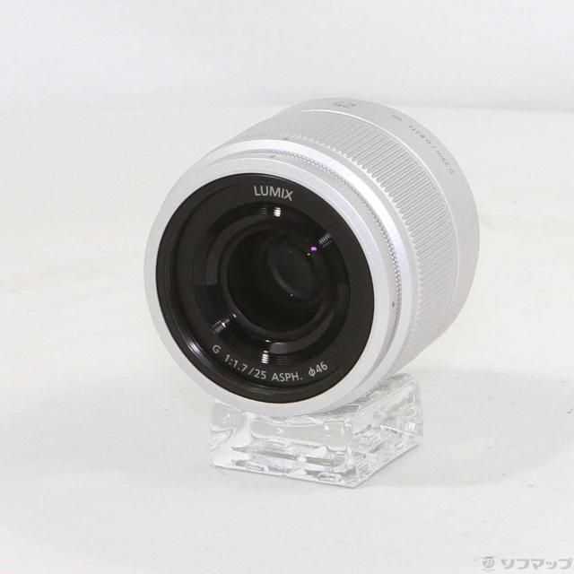 (中古)Panasonic LUMIX G 25mm/F1.7 ASPH. シルバー(348-ud)