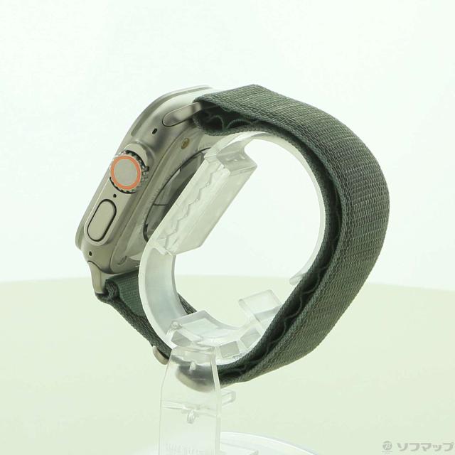 (中古)Apple Apple Watch Ultra GPS + Cellular 49mm チタニウムケース グリーンアルパインループ(305-ud)_1