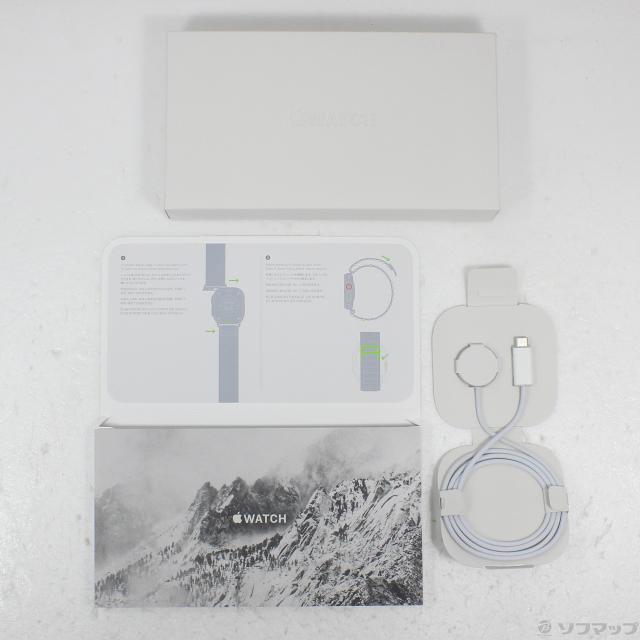 (中古)Apple Apple Watch Ultra GPS + Cellular 49mm チタニウムケース グリーンアルパインループ(305-ud)_4