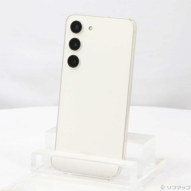 中古)SAMSUNG Galaxy S23 256GB クリーム SCG19 au SIMフリー(258-ud
