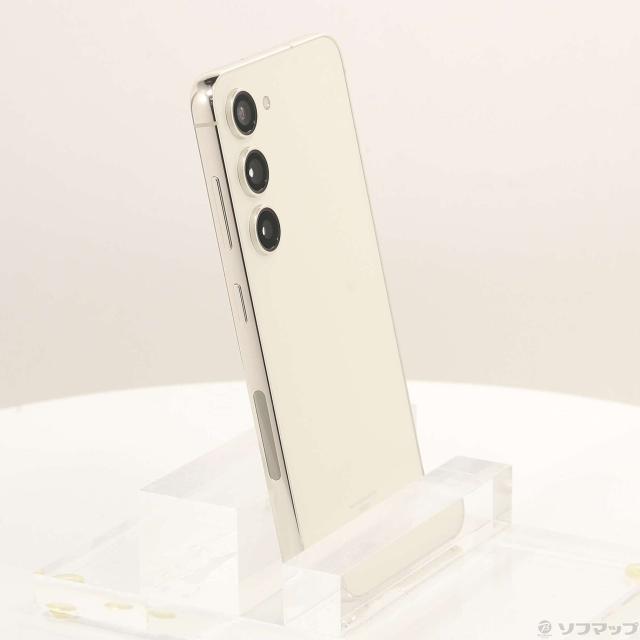 中古)SAMSUNG Galaxy S23 256GB クリーム SCG19 au SIMフリー(269-ud)