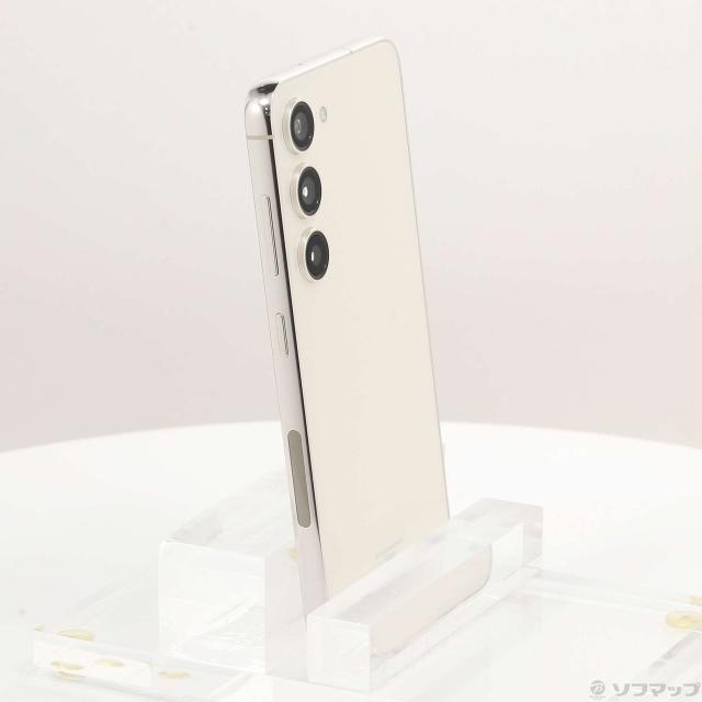 中古)SAMSUNG Galaxy S23 256GB クリーム SCG19 au SIMフリー(258-ud)