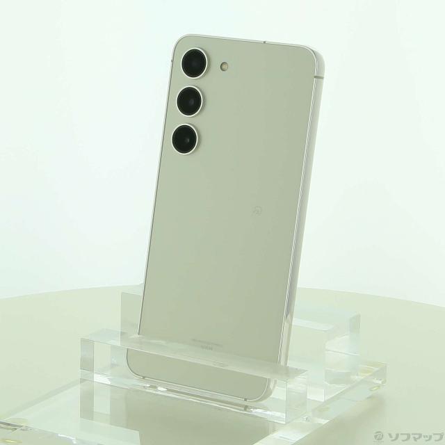 中古)SAMSUNG Galaxy S23 256GB クリーム SCG19 au SIMフリー(377-ud