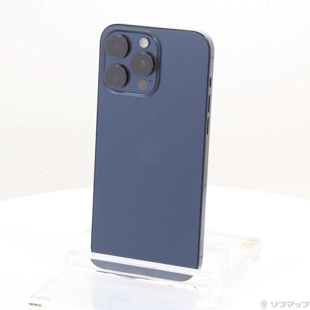 (中古)Apple iPhone15 Pro Max 256GB ブルーチタニウム MU6T3J/A SIMフリー(269-ud)