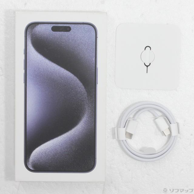 (中古)Apple iPhone15 Pro Max 256GB ブルーチタニウム MU6T3J/A SIMフリー(269-ud)