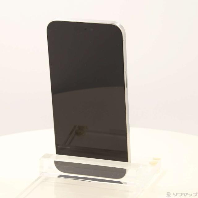 (中古)Apple iPhone15 Pro Max 256GB ホワイトチタニウム MU6Q3J/A SIMフリー(377-ud)