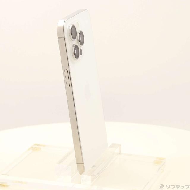 (中古)Apple iPhone15 Pro Max 256GB ホワイトチタニウム MU6Q3J/A SIMフリー(377-ud)